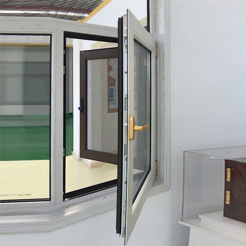 tilt turn window-aluminum window but looks like a wood window — product image 4