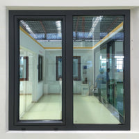 tilt turn window-thermal break aluminum window with wenge wood cladding from inside — thumbnail 2