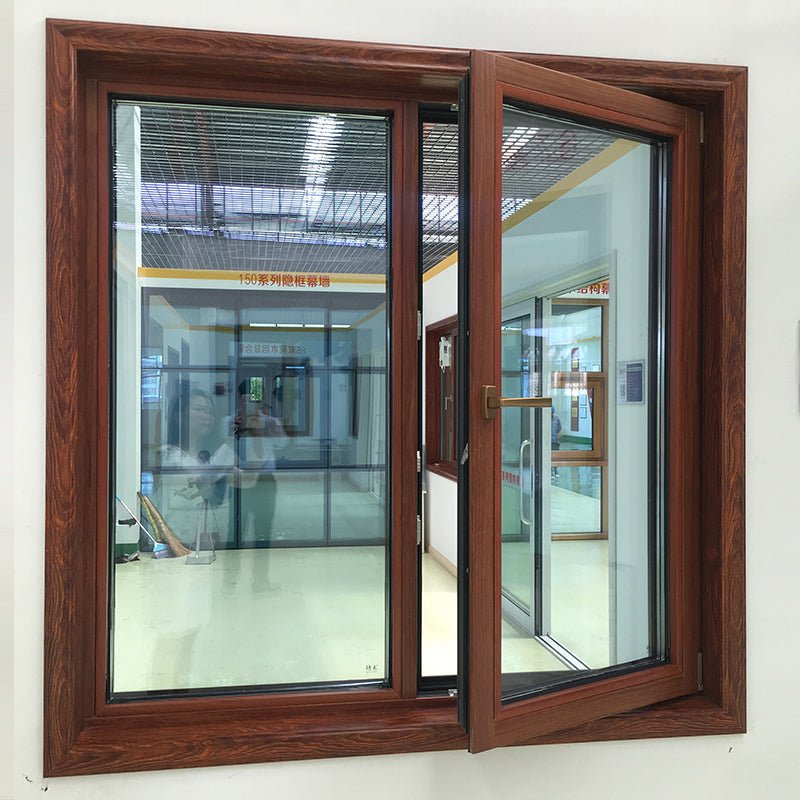 tilt turn window-thermal break aluminum with wood cladding - Doorwin Group Windows & Doors