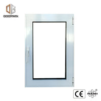 tilt turn window with fixed mosquito net-21 white (interior)black(exterior)thermal break aluminum — thumbnail 6