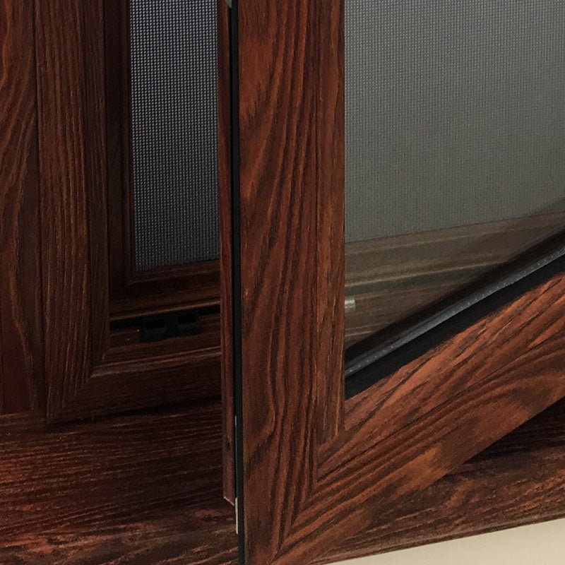 tilt turn window with German hardware and 3D wood grain finishing — product image 5