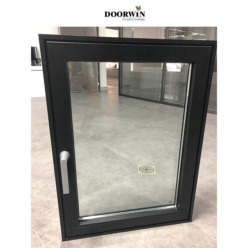 Top 10 supplier thermal break aluminum Double Glazed tempered glass window Aluminum frame glass casement windows — product image 3