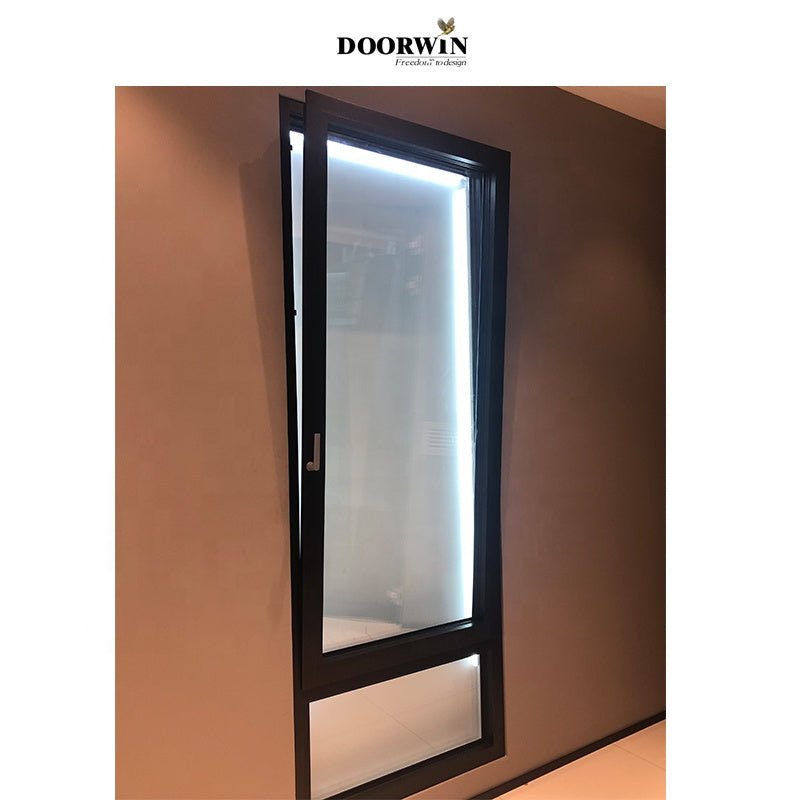 Top 10 supplier thermal break aluminum Double Glazed tempered glass window Aluminum frame glass casement windows — product image 4