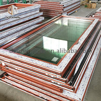 Top quality aluminum composite wood sliding door by Doorwin on Alibaba — thumbnail 6