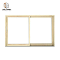 Top quality aluminum composite wood sliding door by Doorwin on Alibaba — thumbnail 1