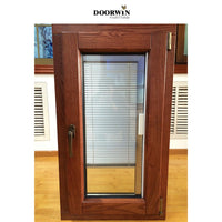 Top quality modern design Aluminum clad wood inward casement window tilt and turn windows — thumbnail 6