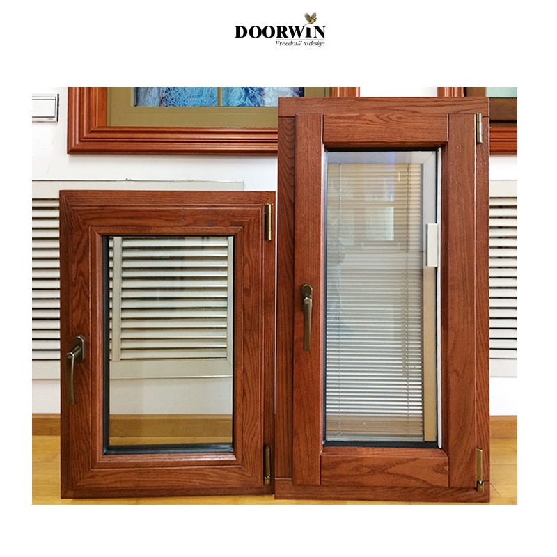Top quality modern design Aluminum clad wood inward casement window tilt and turn windows — product image 5
