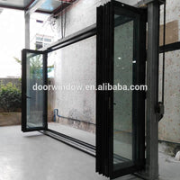 Top Quality Thermal Break Aluminum Accordion Door Italy Hardware System Ultra Large Folding door by Doorwin — thumbnail 4