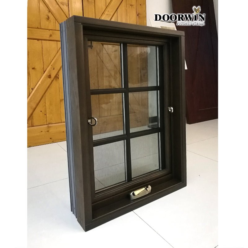 traditional design large size best quality wood finished crank open casement windows - Doorwin Group Windows & Doors