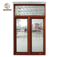 Triple glazed aluminium timber wood crank windows with factory price by Doorwin on Alibaba — thumbnail 2