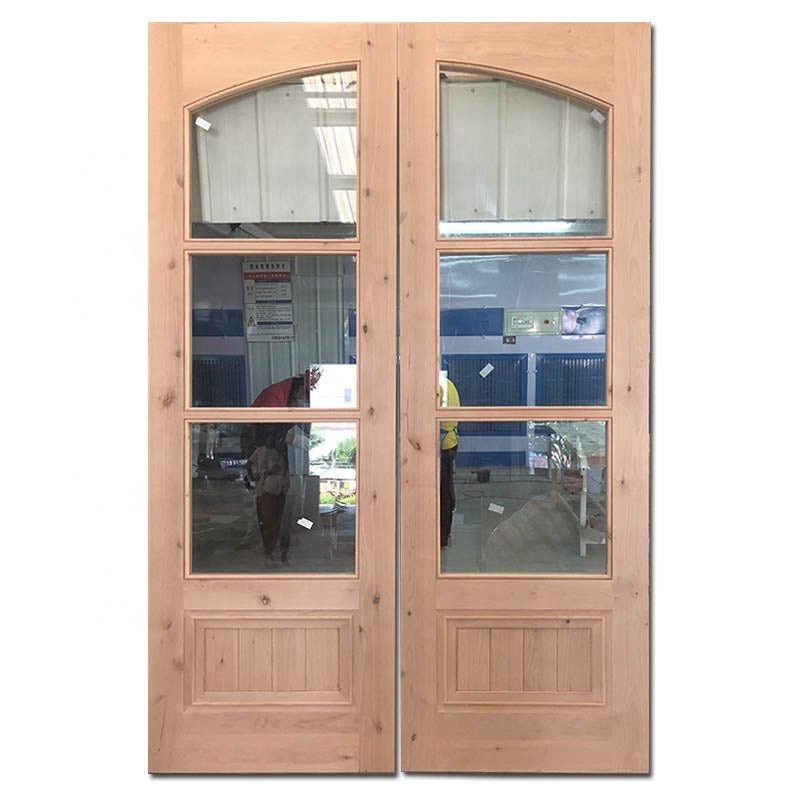 Ultra clear tempered glass swing door triple glazing swing door townhouse swing door — product image 1