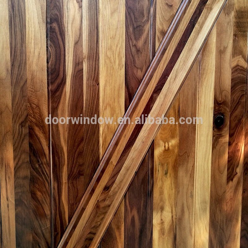 USA Boise new product z type solid wood black walnut wooden sliding barn doorby Doorwin - Doorwin Group Windows & Doors