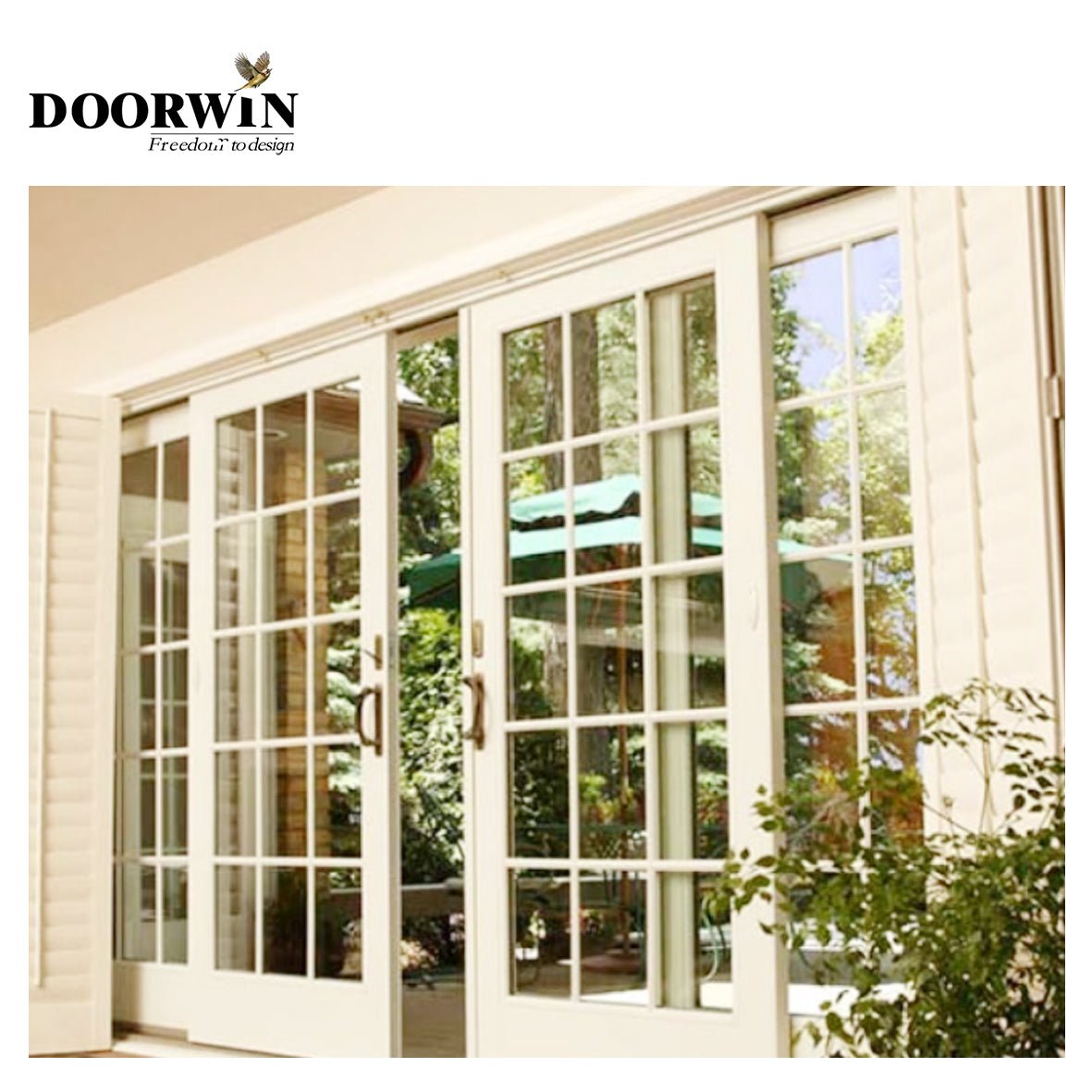 USA Chicago hot sale DOORWIN Wood sliding door system window grills design pictures for windows by Doorwin — product image 3
