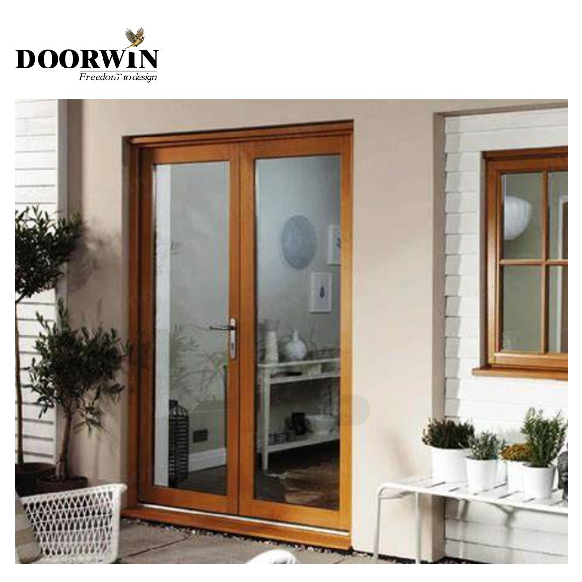 USA Connecticut best price product DOORWIN Wholesale price french windows for sale cost window valance — product image 2