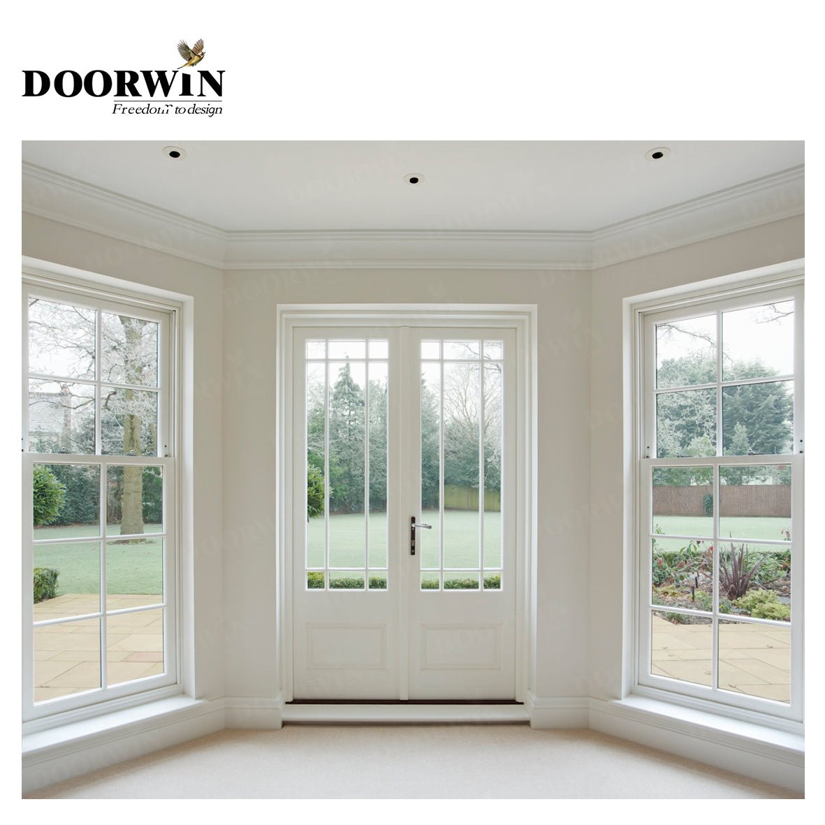 USA	Huntington Beach New Arrival Casement doors and windows with double glass thermal profile door hollowby Doorwin — product image 4