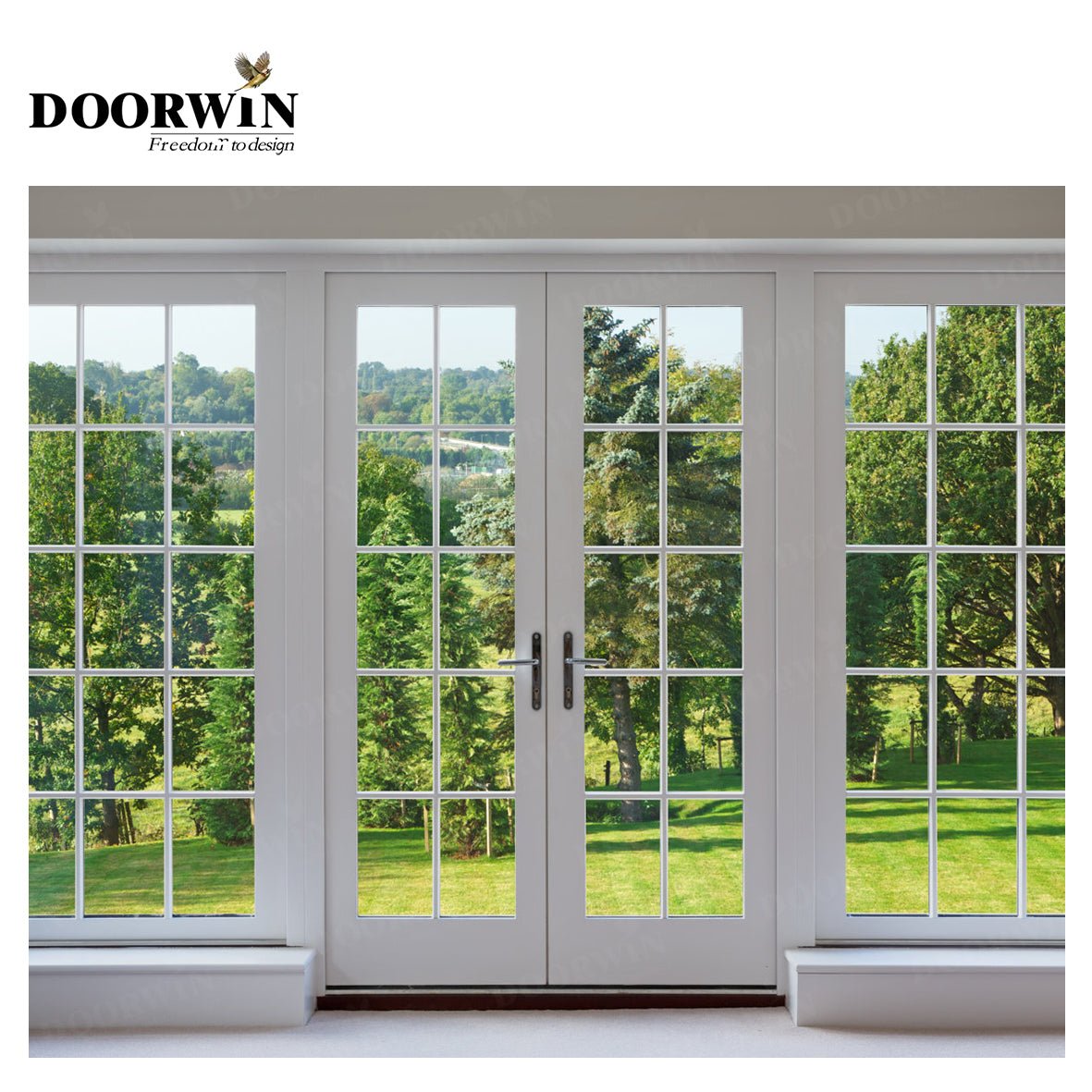 USA	Huntington Beach New Arrival Casement doors and windows with double glass thermal profile door hollowby Doorwin — product image 1