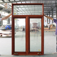 usa nrfc certified 2 panel glass wood crank windows by Doorwin on Alibaba — thumbnail 3