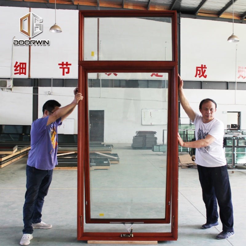 usa nrfc certified 2 panel glass wood crank windows by Doorwin on Alibaba — product image 7