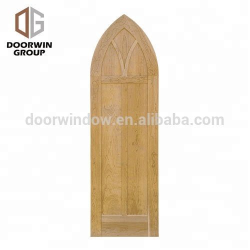 USA oak teak alder cherry wood wooden oval interior glass circles main front entry door Solid wood interior carving doorsby Doorwin — product image 2