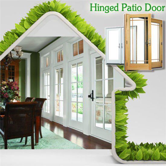 USA Thermal Break Aluminum Hinged Door for Private High End House, Entrance Door with Beautiful Divided Grille - China Aluminum Single Hinged Door, Singled Hinged Door - Doorwin Group Windows & Doors