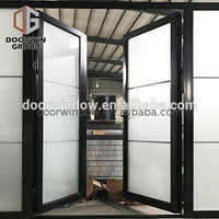 Used french doors commercial glass entry door two way mirror by Doorwin on Alibaba — thumbnail 3
