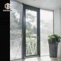 Used wood exterior doors ultra clear glass louver door timber louvers by Doorwin on Alibaba — thumbnail 3