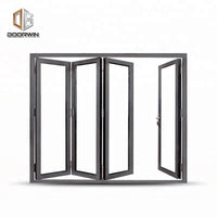 Vancouver aluminium window door hardware folding glass flush door retractable interior doorsby Doorwin — thumbnail 1