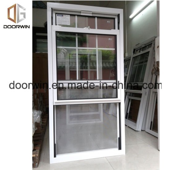 Vertical Sliding Aluminum Double Hung  Window with Double Tempered Glass Window, American Style Vertical Window — product image 0