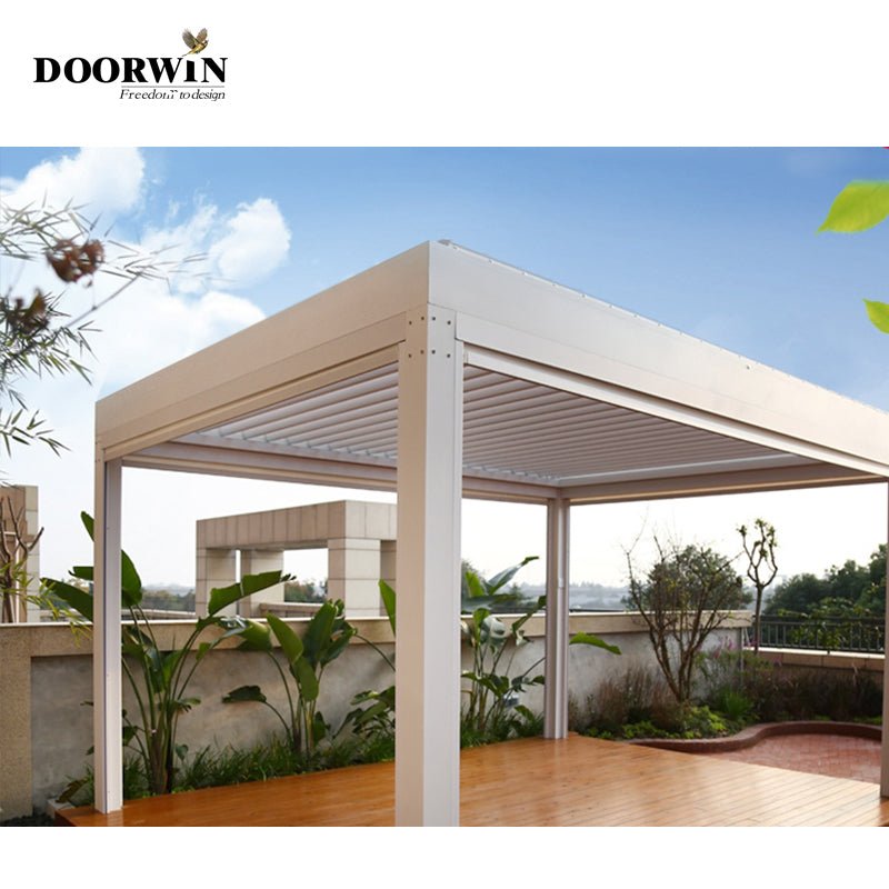 Villa Outdoor Automatic Sunshade Rainpro Of Aluminum Pergola — product image 6