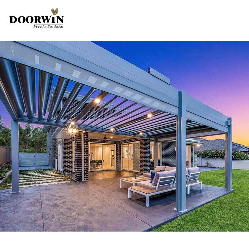Villa Outdoor Automatic Sunshade Rainpro Of Aluminum Pergola — product image 5