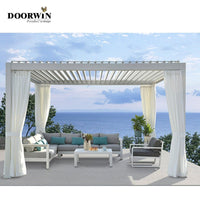 Villa Outdoor Automatic Sunshade Rainpro Of Aluminum Pergola — thumbnail 2