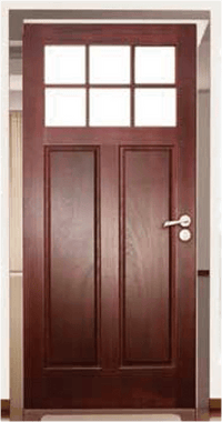 Vintage Anti-Theft Single Craftsman Doorsby Doorwin - Doorwin Group Windows & Doors