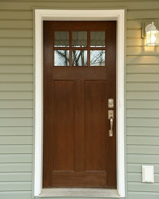 Vintage Anti-Theft Single Craftsman Doorsby Doorwin - Doorwin Group Windows & Doors