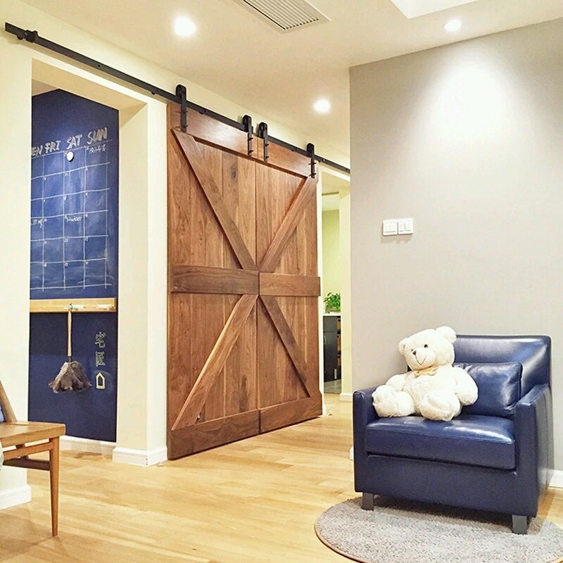 Vintage X Brace Wood Barn Sliding Doors by Doorwin — product image 3
