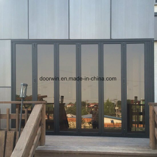Waterproof Patio Thermal Break Aluminum Glass Folding Door - China Folding Glass Door, Folding Doors — product image 0