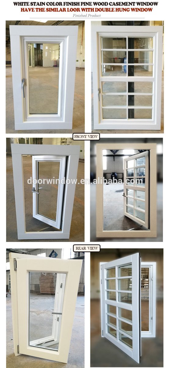 white pine wood casement window with grilles — product image 0