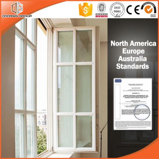 White Solid Oak Casement Window, Classic Decorative Grills for Better Feeling, American Style Oak Wood Casement Window - China Aluminum Window, Window - Doorwin Group Windows & Doors