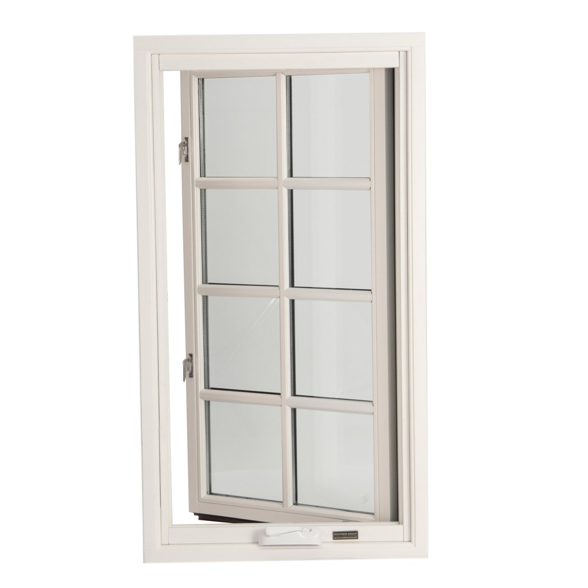 white solid wood crank open window — product image 2