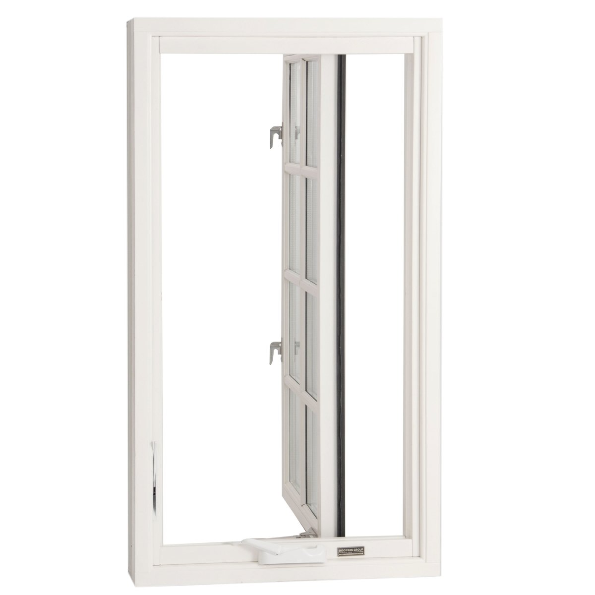 white solid wood crank open window — product image 3