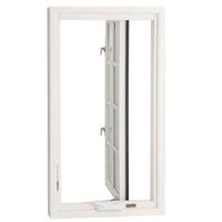 white solid wood crank open window — thumbnail 3