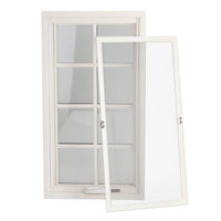 white solid wood crank open window — thumbnail 7