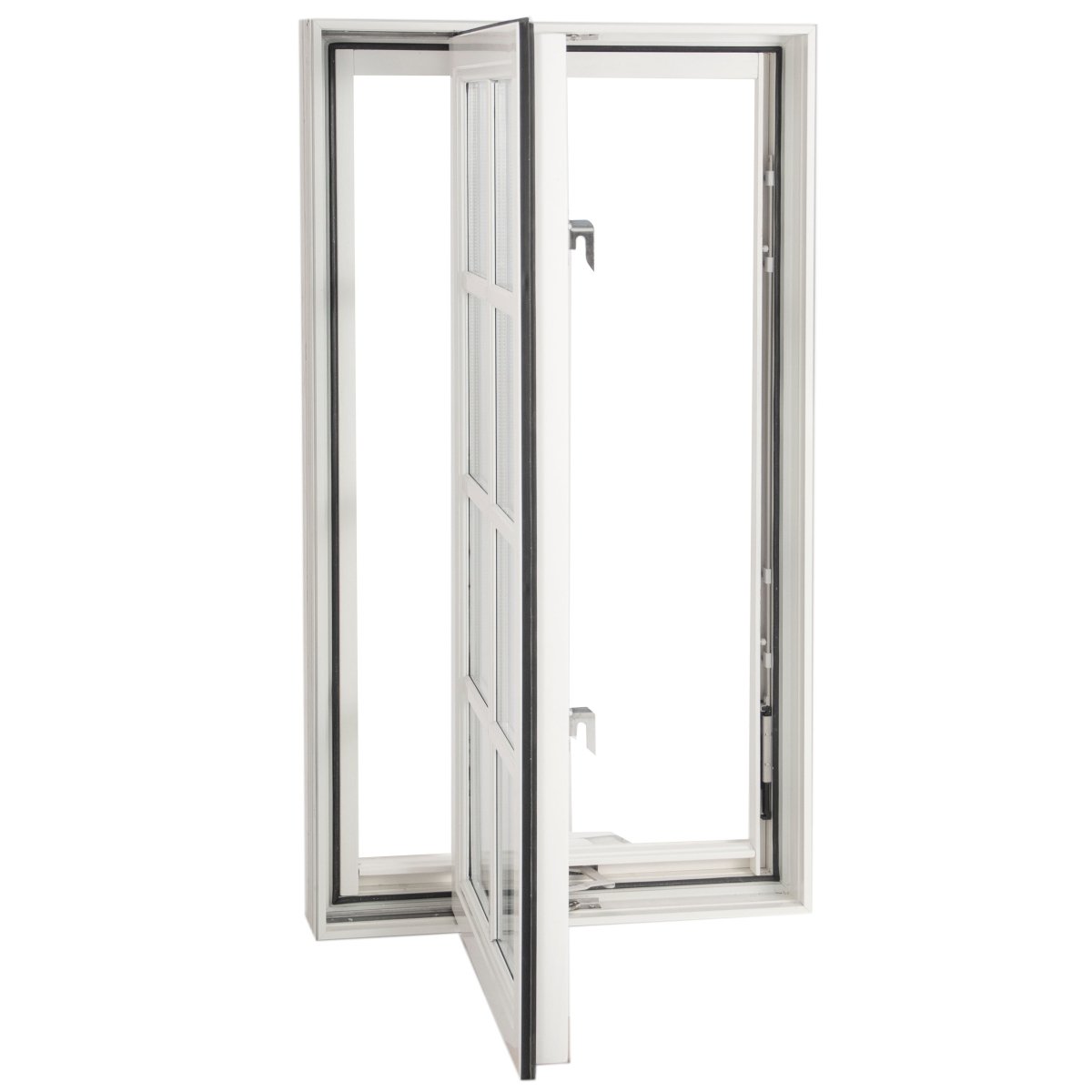 white solid wood crank open window — product image 5