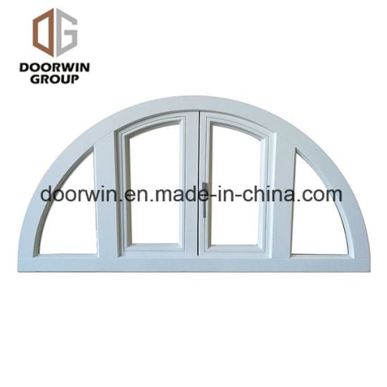 White Stain Finish Color Arched French Window - China Arch Glass Window, Arch Top Windows — product image 0
