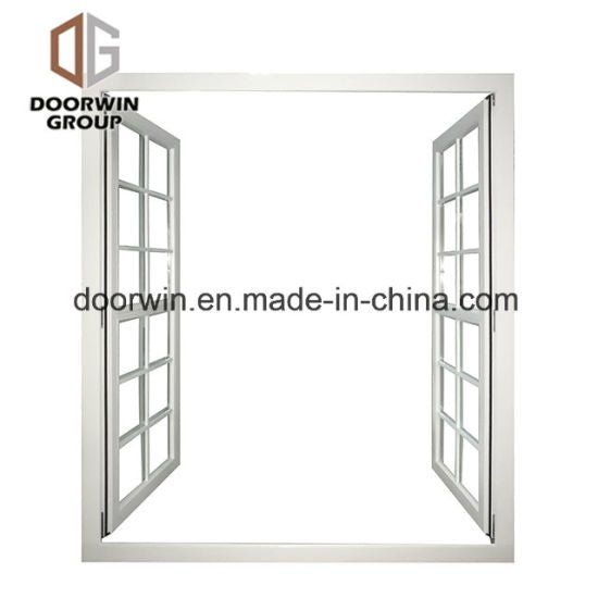 White Stain Finish Color French Window with Grille - China Swing out Window, Ultimate Push out Casement — product image 0
