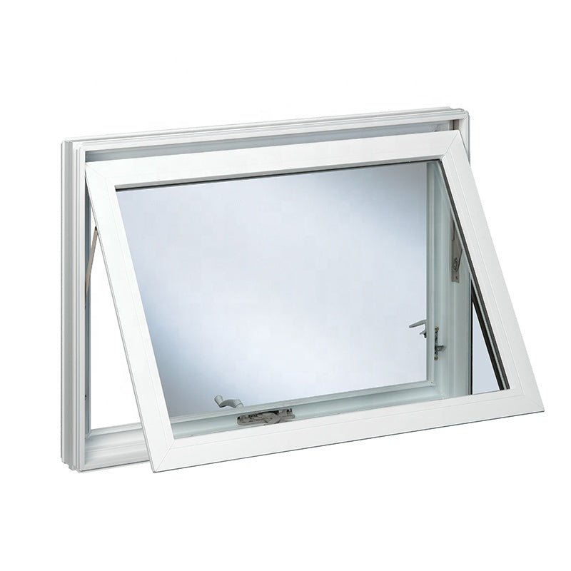 white stain wood aluminum asian style double glazing good sealed awning windows made by china factory — product image 3