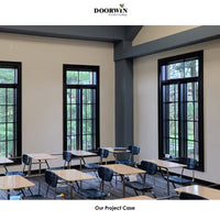 wholesale American House Solid Wood Glass-Window-Grill-Design Swing Out Crank Casement Window with Mosquito Net - Doorwin Group Windows & Doors