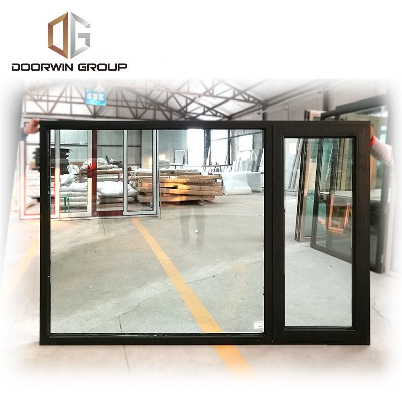 wood color french outward swing casement windows made in China factory — product image 5