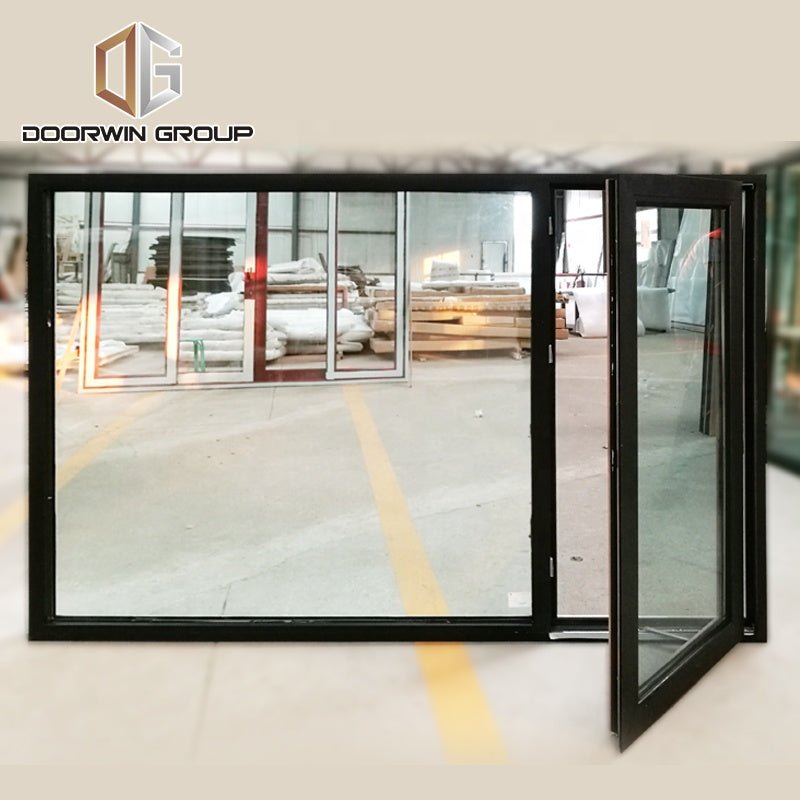 wood color french outward swing casement windows made in China factory — product image 6