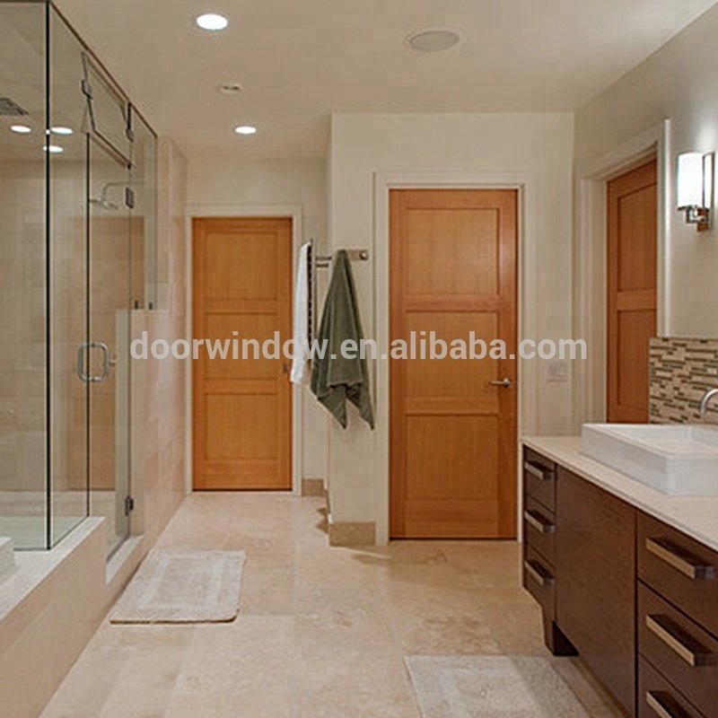 wood veneer MDF board flat panel dressing study room door cheap wooden interior doorsby Doorwin — product image 7