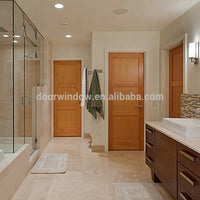 wood veneer MDF board flat panel dressing study room door cheap wooden interior doorsby Doorwin — thumbnail 7